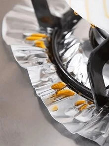 10pcs/20pcs Gas Stove Protector Cover, Heat Resistant, Waterproof, Anti-Splash Aluminum Foil Stove Liner Sticker Pad - Silver - View 7