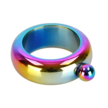 1 pulsera con botella de vino oculta portátil de 3.5 Oz/100ml de acero inoxidable, regalo para boda, dama de honor, cumpleaños, despedida de soltera, fiesta de San Patricio, joyería de muñeca para damas, equipo de bar para camping - Multicolor - Ver 17