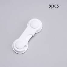 10 件/5 件/1 件婴儿锁，塑料橱柜锁，易于安装，适用于橱柜、抽屉、冰箱，带防夹保护，3.74 英寸 X 1.41 英寸，婴儿必备，新生儿好礼物