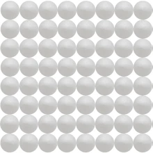 64 Stücke 3,5cm/1,4 Zoll weiße feste Polystyrol-Schaumstoffkugeln, geeignet für Malerei DIY, Dekoration von Einkaufszentren, Hochzeitsprops, Schaufensterdekorationen in Kunst, Handwerk, Familie, Party, Kuchendekoration, Sternspiel, Maltag, Hochzeitsdekoration, Weihnachten, Halloween, Neujahr, Geburtstag, Heimdekoration, Feiertagsparty - Fantasie inspiriert