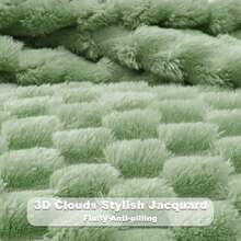 Sofa Wool Blanket - 3D Jacquard Decorative Throw Blanket, Soft & Cozy Fluffy Plush Blanket For Sofa And Bed, Perfect Gift For Valentine's Day, Suitable For All Season
