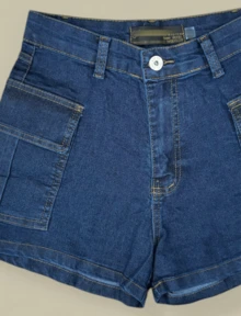 Women's Cargo Jean Shorts - Dark Wash - View 3