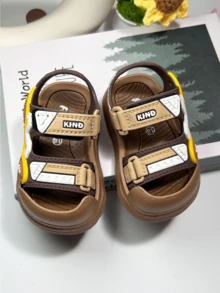 婴儿夏季凉鞋2025款0-12个月宝宝凉鞋防滑婴儿鞋适合幼儿 - 棕色 - 查看 7