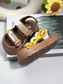 婴儿夏季凉鞋2025款0-12个月宝宝凉鞋防滑婴儿鞋适合幼儿 - 棕色 - 查看 9