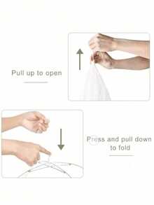 Large Pop-Up White Mesh Food Cover Tent - Foldable & Washable, Ideal For Outdoor Picnics, BBQs & Parties, Protects From Insects, Perfect For Breakfast Spread, Party Food Cover|Transparent Mesh Design|Portable Food Shelter, Picnic Supplies - Multicolor - View 5