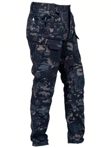 Men's Winter Soft Shell Fleece - Lined Charging Pants - Windproof, Waterproof & Thickened For Outdoor & Mountaineering - 07 - 查看 2