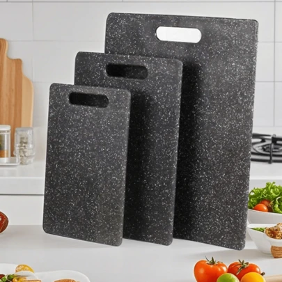 1/3 piezas Juego de tablas de cortar con patrón de mármol, tabla de preparación de cocina, para separar alimentos crudos y cocidos, tabla de cortar de frutas y verduras para el hogar, tabla de preparación de comidas para niños