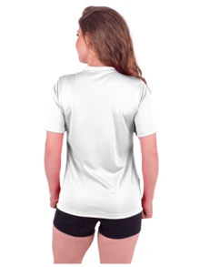 Women Sports Tees & Tanks - Blue and White - View 3