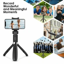 Selfie Stick & Stativ Kopf für Sommerurlaub, Reisen, Outdoor-Aktivitäten, Live-Streaming Selfie Stick, Stativ Ständer