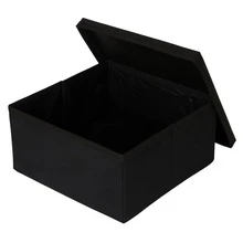 Luxury Black Foldable Packaging Gift Box 28x15x28 - 黑色 - 查看 1