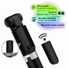 Selfie Stick & Stativ Kopf für Sommerurlaub, Reisen, Outdoor-Aktivitäten, Live-Streaming Selfie Stick, Stativ Ständer