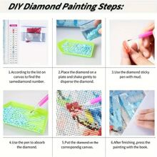 Kit de peinture diamant 5D, raven sombre et livre ancien, ensemble de peinture diamant rond complet, convient aux adultes, peinture décorative adhésive pour la maison, convient aux débutants, décoration murale 11,8*15,7 pouces