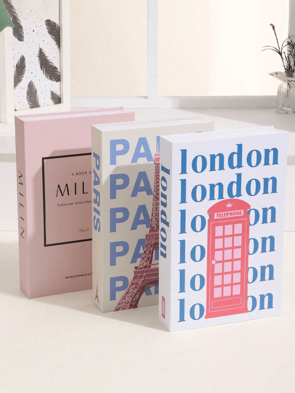 1pc/3pcs Vintage Fake Books, Decorative Books, Prop Books For Cafe, Hotel Bookshelves, Photography, Film/Video, Suitable For Various Scenes (Room, Home, Bedroom, Living Room, Office, Bathroom, Desk, TV Cabinet, Hallway, Bookshelf), Suitable For Holiday Gifts