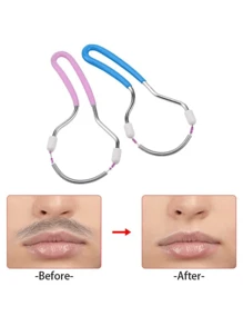 4/2/1pc Facial Hair Removal Device, Lip & Chin Painless Epilator, Women Brow & Facial Hair Remover, Grooming Tool (Removal Process May Be Painful, Use With Caution)