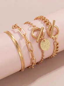 1 Set Hiphop Snake Bone Chain Jewelry Accessory Set