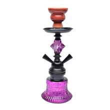 1pc Classic Small Double Tube Arabic Hookah Complete Set Glass Water Pipe Shisha Accessories No Electricity Required Arabic Hookah Glass Bowl - one-size - View 12
