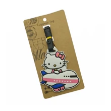 Sanrio Luggage Tag, Cartoon Cute Travel ID Label, Casual Style, Edgeless Paint, Hand Wash, PVC, Easy To Connect Travel And Office Strap, Luggage Strap Vacation Travel Accessories Summer Travel Essentials Suitcase Tag Pendant Holiday Vacation For Travel For Honeymoon For Flying For Cruise For Bags For Luggage Portable Back To School Women Mini Travel Products Bag For School School Accessories School Stuff