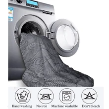 Oferta exclusiva para el Día de las Madres: Sillón con almohadones revestidos en gris de moda. Con diseño de volante de falda, combina comodidad y estética - Gris - Ver 7