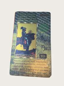 Baraja de Tarot para principiantes, de 4,72x2,76 pulgadas, de material PET duradero, antiarrugas, resistente al agua, con deslizamiento suave, adecuada para espiritualistas, mejor regalo para festivales, reuniones familiares, incluye manual de instrucciones