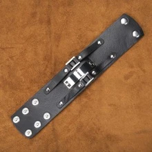 1pc Minimalist Vintage European & American Style Handmade Genuine Leather Braided Bracelet, Adjustable Size Suitable For Men, Women, Teens For Daily Wear, Halloween