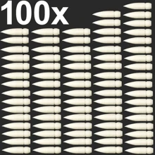 100 piezas de repuesto de puntas de pincel para marcadores acrílicos GuangNa, para manualidades de arte y papelería