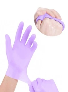 1Pair Purple Moisturizing Hand Gloves, For Dry Cracked Skin Softening Exfoliating Feet Hand Care Tools, Soft Silicone Gel, Skin Repairing, Reusable, Suitable For Hand Care, Beige/Pink,Hand Care,Gift,Care Tools, Soft Silicone Gloves, Gel Spa Moisturizing Gloves, Aloe Vera Lotion Gloves For Repairing Dry, One Size Fits All, Ideal For Home Hydration, Moisturizing Hand Gloves,Gift For My Mother,Mother's Day,Travel Accessories