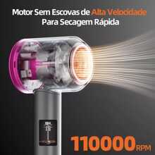 Secador de Cabelos 5 em 1 Supersônico Profissional 110V