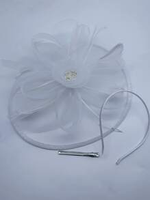 1Pc Fascinators Hats For Women Fancy Tea Party Hats Kentucky Derby Hats Feather Hair Clip For Wedding Party Church Hats