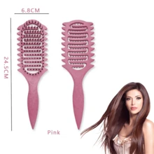 卷发梳，卷发梳，带通风孔的梳子，适用于男女卷发的梳理、定型和定型，减少拉扯 - 彩色 - 查看 10