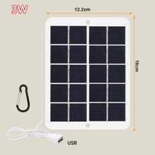Panneau solaire portable chargeant par USB, pour camping extérieur, randonnée, chargement d'urgence, chargement portable de téléphone mobile