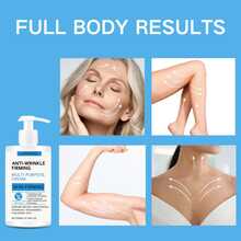 Firming Body Lotion - Instant Skin Tightening & Lifting, Boost Skin Elasticity, Provide Moisture And Firmness, Lightweight, Non-Greasy Formula Absorbs Quickly - Blue and White - View 6