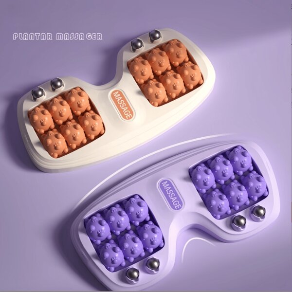 Rouleau De Massage,Massage,Minceur,Masseur Anti Cellulite,Cellulite,Cellulite Masseur,Exercise Equipment,Massaggiatore Anticellulite,Massaggiatore Gambe,Rullo Massaggiatore,A Foot Massage Tool, Foot And Foot Therapy Health Preservation, Home Leg Acupoint Magnetic Beads, Four Rows Of Rollers, Foot Massage Tool, Fitness Equipment, Health Massage,