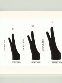 1 件艺术家绘画手套，双指防污素描手套，防滑透气手套，适用于数字绘图、绘画、艺术创作，适合左手和右手，健身房、运动、健身房、家庭锻炼、女士健身手套、拳击手套、健身手套、健身手套、男士健身手套