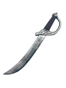 1 件古董青铜海盗弯刀模型道具，适合海盗服装角色扮演、万圣节、节日派对表演装扮 - 查看 7