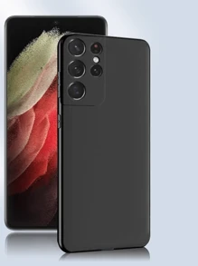 1pc Black Shock-Proof Protective Case Compatible With Samsung Series, Samsung Phone Black Shockproof Case, Phone Case, Phone Protective Cover, Phone Shell, Phone Sleeve, Shock-Resistant Phone Case, Black Phone Case, Minimalist Phone Case, Solid Color Phone Case, Black Phone Case, TPU Shock-Proof Phone Case (Military-Grade Drop Protection)
