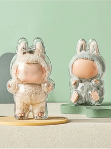 1PC Acrylic Standing Display Case For Labubu 2025 - Dustproof Protective Cover For The Monsters Doll Collectibles, Clear Pendant Holder, Excludes Dolls - Single Pack