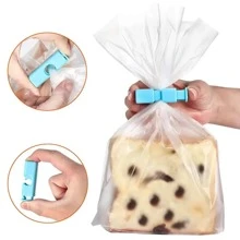 10 pezzi di Morsetti multiuso per sacchetti di pane/latte/spuntino, fermagli per mantenere la freschezza degli alimenti, fermagli per sacchetti di plastica