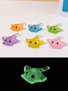 نموذج حيوان بحري واقعي صغير لسمكة الشيطان، بأنماط وألوان عشوائية، تضيء في الظلام، تزيين سمكة الشيطان الملونة، هدية للمراهقين أو حافز، هدايا أعياد ميلاد أنواع الأسماك، تخرج