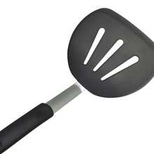 Silicone Turner Spatula,The Perfect Pancake Flipper, Egg Turner, And Omelet Spatula,Heat Resistant Rubber Spatula Wide To Easily Handle Large Food - Black - View 2
