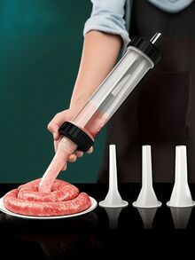 1 pieza Máquina de enema manual hecha a mano - Herramienta fácil de usar para embutidos y salchichas para uso doméstico - Multicolor - Ver 10