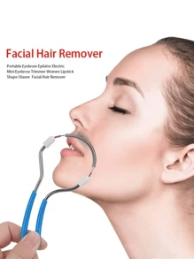 4/2/1pc Facial Hair Removal Device, Lip & Chin Painless Epilator, Women Brow & Facial Hair Remover, Grooming Tool (Removal Process May Be Painful, Use With Caution)