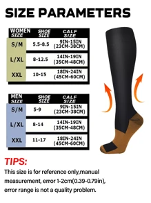 5 Pairs Compression Socks For Women & Men, Athletic Support For Running Hiking Cycling, Breathable Comfort All-Day Wear, Durable Reinforced Design