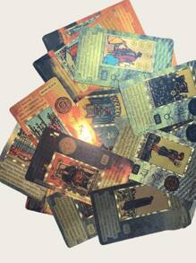 Baraja de Tarot para principiantes, de 4,72x2,76 pulgadas, de material PET duradero, antiarrugas, resistente al agua, con deslizamiento suave, adecuada para espiritualistas, mejor regalo para festivales, reuniones familiares, incluye manual de instrucciones