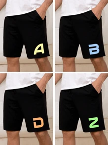 Bedruckte Herren Sommer Sport Shorts mit benutzerdefinierten Text, Geben Sie Ihren Text/Segen/Logo/lustiges Zitat ein, personalisierte Herren Sommer Sportbekleidung Unterteil, Urlaubsgeschenk, Jahrestags-Geschenk, Valentinstag/Geburtstag/Jubiläums-Party/Musikfestival bedrucktes Outfit, Geschenk für ihn, Party Outfit, individualisierbare Firmen-T-Shirts/Familienfeier Outfit/Charity Teamuniform, Herren Sommer Shorts