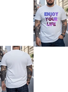 Customized Plus Size Men's T-Shirt, Personalized Graphics/Text, Plus Size Men's Clothing, Loose Fit Plus Size Summer T-Shirt, Upload Your Text/Message/Greetings, Selfie/Family/Logo/Pet Photo Customization, Birthday/Father's Day/Valentine's Day Holiday Customization, Team/Outdoor Wear Customization, Personalized Graphic Round Neck Loose Fit Plus Size Short Sleeve Men's T-Shirt, Holiday Gift, Birthday Gift Customization, Plus Size Men's T-Shirt, T-Shirt Graphics Customization, Summer Plus Size Men's Top