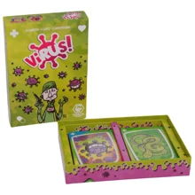 Virus 1 / Virus 2 El juego de mesa talla grande popular, con barajas de cartas y paquetes de cartas diseñados de forma única, juguetes de mesa, disponibles en inglés, francés y español, adecuados para juego familiar, mejor adaptado para equipos de 2 a 8 jugadores y la combinación de juguetes de cartas talla grande asequible que se puede regalar en Navidad, Día de la Independencia