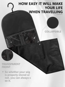 Hair Extension Holder Wig Storage For Multiple Wigs Holder Wig Bags Storage With Hanger Hair Extension Storage Wig Hanger For Multiple Wigs Hair Extensions, Wigs & Accessories - Multicolor - View 5