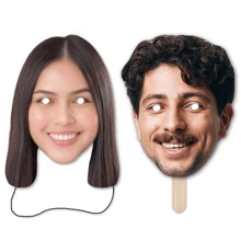 1/3/5/10 piezas Mascarillas con foto para fiestas de cumpleaños Decoraciones personalizadas con recorte de la cara en un palito Máscara de cara divertida Recorte de cabeza grande personalizado en un palito Accesorios de decoración de fiesta con recorte de cara Carga de foto/imagen para cumpleaños, bodas, amigos, familiares, el mejor regalo, fiesta, decoración, multifuncional, personalizado, único, regalos ideales para él, regalos ideales para ella, novio, padre, novia, madre, familia, amigos