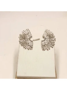 Exaggerated Popular Fan-Shaped Earrings In European And American Style
