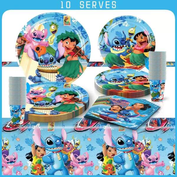 Mattel Ensemble de 51 pièces Mattel de personnages de dessins animés de thème anime à coudre, pour décoration de table d'anniversaire, 10 pièces, convient pour Halloween, Noël, Thanksgiving, fête de vacances